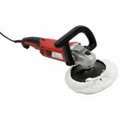 Varan Motors - VAR-CP01-1 Polisseuse Lustreuse électrique 1200W + Disque 180mm Et 2 Poignées - Rouge -VARAN MOTORS Soldes Magasin 10606909 3