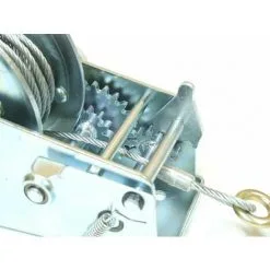 Varan Motors - H2500 Treuil Manuel à Manivelle 1100 / 2200kg Pour Remorque, Quad, Bateau Avec Cable De Ø4.8mm X 8m - Gris -VARAN MOTORS Soldes Magasin 1316271 4