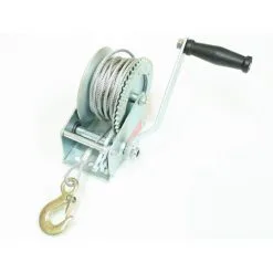 Varan Motors - H1200 Treuil Manuel à Manivelle 544/1088kg Pour Remorque, Quad, Bateau Avec Cable De Ø4.8mm X 10m - Gris -VARAN MOTORS Soldes Magasin 1316272 3
