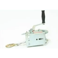 Varan Motors - H1200 Treuil Manuel à Manivelle 544/1088kg Pour Remorque, Quad, Bateau Avec Cable De Ø4.8mm X 10m - Gris -VARAN MOTORS Soldes Magasin 1316272 4