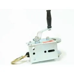 Varan Motors - S1200 Treuil Manuel à Manivelle 544/1088kg Pour Remorque, Quad, Bateau Avec Sangle De 50mm X 8m - Gris -VARAN MOTORS Soldes Magasin 1316273 4