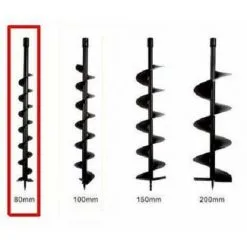 Varan Motors - Tt-aug80 Foret Pour Tarière Thermique, 80cm De Long Et 80mm De Diamètre - Noir -VARAN MOTORS Soldes Magasin 138821 3