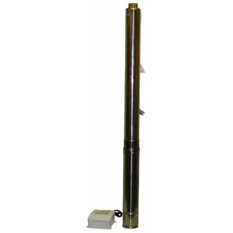 Varan Motors - 4STM4-24 Pompe à Eau Immergée Pour Puits Profond Ou Forage, 4m³/h - 173m, 2.2KW - Gris 1 Varan Motors - 4STM4-24 Pompe à Eau Immergée Pour Puits Profond Ou Forage, 4m³/h - 173m, 2.2KW - Gris