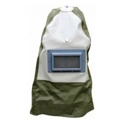 Varan Motors - NESBM-02 Masque Cagoule De Sablage Avec Casque De Chantier Intégré Pour Sableuse - Blanc -VARAN MOTORS Soldes Magasin 1506118 5