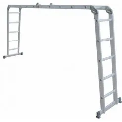 Varan Motors - DLM105 Echelle, Escabeau, Echafaudage Multi-fonctions En Alu De 5.92m, 20 échelons - Gris -VARAN MOTORS Soldes Magasin 1775577 5