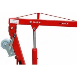 Varan Motors - NEPTC-02-2 Grue De Levage / Chèvre 450Kg Pour Remorque, Pick-up, Hayon Avec Treuil - Rouge -VARAN MOTORS Soldes Magasin 2057785 5