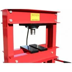 Varan Motors - NESPG-30-2 Presse D'atelier Hydraulique 30 Tonnes Avec Manomètre - Rouge -VARAN MOTORS Soldes Magasin 2570832 3