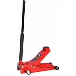 Varan Motors - NEUFJ-03 Cric Hydraulique Roulant Extra Plat 3 Tonnes 75-505mm - Rouge