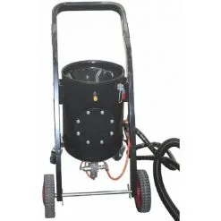 Varan Motors - NEWNB-01 Nettoyeur De Dépôts De Carbone Pour Moteur, Sableuse Aérogommeuse à Coques De Noix 19 Litres Avec Aspirateur De Récupération De L'abrasif - Gris -VARAN MOTORS Soldes Magasin 27259178 2