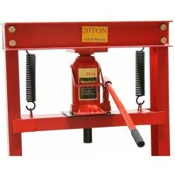 Varan Motors - NESP-20 Presse D'atelier Hydraulique, 20 Tonnes Avec Piston - Rouge -VARAN MOTORS Soldes Magasin 278901 4