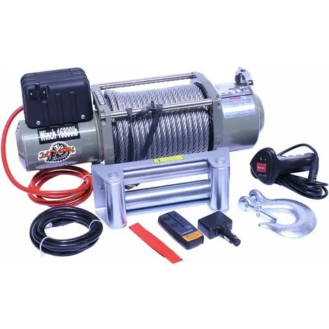 Varan Motors - Var-sc16800 Treuil électrique 12V 7620KG 4200W, Treuil à Câble Longueur 28m Ø12.0mm - Gris 2 Varan Motors - Var-sc16800 Treuil électrique 12V 7620KG 4200W, Treuil à Câble Longueur 28m Ø12.0mm - Gris – Image 2