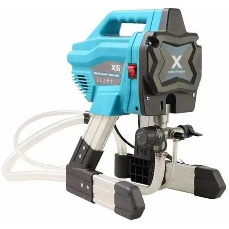 Varan Motors - X-6 Pulvérisateur De Peinture Airless 650w 200 Bar, Pistolet Haute Pression Avec Support Alu, 1.4L/min - Bleu 2 Varan Motors - X-6 Pulvérisateur De Peinture Airless 650w 200 Bar, Pistolet Haute Pression Avec Support Alu, 1.4L/min - Bleu – Image 2