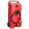Varan Motors - NEDLP-34 Jerrycan Sur Roues, Réservoir à Carburant 53 Litres Avec Pistolet De Distribution Essence Diesel Kérosène, Distributeur Nomade - Rouge