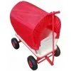 Varan Motors - TC1812M Chariot Wagon Pour Enfant, Chariot De Transport En Bois Avec Bâche, Charge 180Kg Max. - Rouge -VARAN MOTORS Soldes Magasin 325026 1