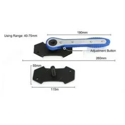 Varan Motors - VT13409C Ecarteur De Piston D'étriers De Frein à Cliquet Pour Voiture / Presse D'étrier De Frein Ecarteur De Piston - Bleu -VARAN MOTORS Soldes Magasin 33620509 3