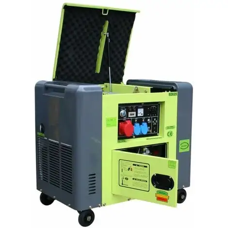 Varan Motors - 92625 Générateur électrique Diesel Insonorisé Type Panda Groupe électrogène 400V+230V 6.25kVa - Vert 1 Varan Motors - 92625 Générateur électrique Diesel Insonorisé Type Panda Groupe électrogène 400V+230V 6.25kVa - Vert -VARAN MOTORS Soldes Magasin 3905528 1