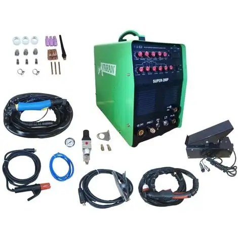 Varan Motors - Super200P Poste à Souder Et Découper 230v SUPER-200P, Tig AC/DC Pulse, Arc, Plasma, Aluminium.... - Vert 1 Varan Motors - Super200P Poste à Souder Et Découper 230v SUPER-200P, Tig AC/DC Pulse, Arc, Plasma, Aluminium.... - Vert