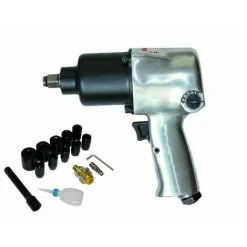 Varan Motors - SPT-10303k Coffret Clé à Chocs Pneumatique 1/2'' 576Nm, 17 Pièces, Visseuse Pneumatique - Gris