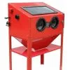 Varan Motors - NESB-16D Cabine De Sablage, Microbilleuse, Sableuse à Manchons Professionnelle 220 Litres Avec Accessoires - Rouge -VARAN MOTORS Soldes Magasin 870370 1