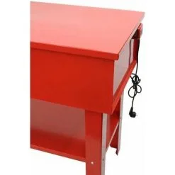 Varan Motors - NEPW-04 Fontaine De Nettoyage D'atelier électrique 150 Litres 230V Bac De Nettoyage - Rouge -VARAN MOTORS Soldes Magasin 898413 5