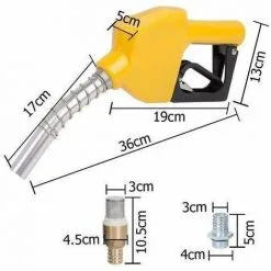 Varan Motors - NEEP-03-2 Pompe à Fuel / Gasoil Avec Clapet Anti-retour, Crépine D'aspiration, 12V 40l/min 150W, Pistolet Automatique - Rouge -VARAN MOTORS Soldes Magasin 977118 3